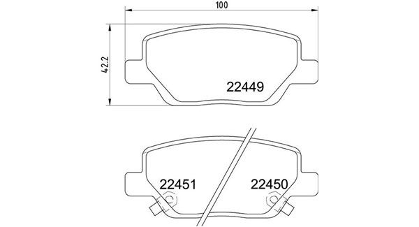 MAGNETI MARELLI stabdžių trinkelių rinkinys, diskinis stabdys 363700423179